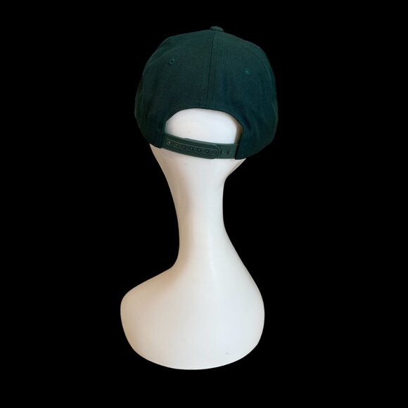 Alpha Bull Green Cap Adjustable Snap Back The Classics Yupoong - Picture 2 of 7